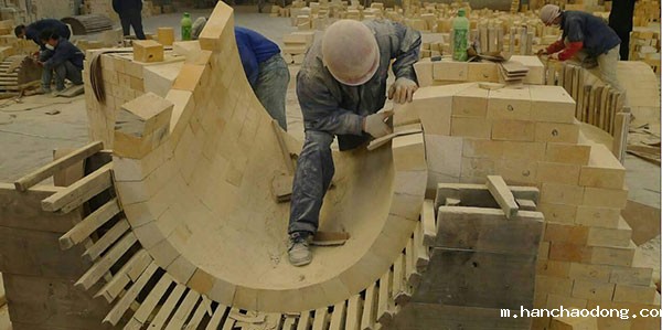 热风炉施工现场